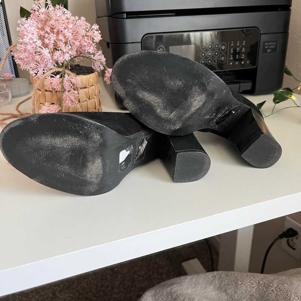 Lace Up Peep Booties - Picture 4 of 12